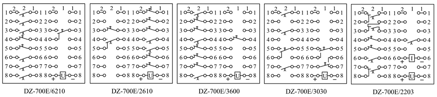 DZ-700E/2203內部接線圖