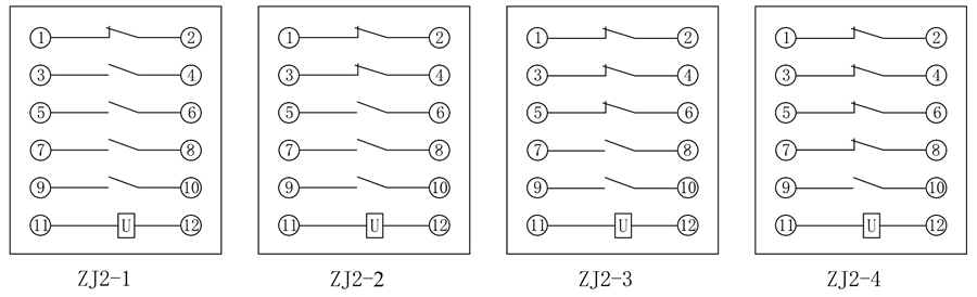 ZJ2-2內部接線圖