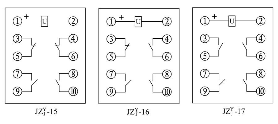 JZY-17、JZJ-17內部接線圖