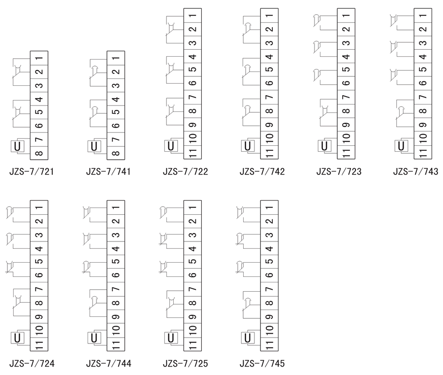 JZS-7/741內部接線圖