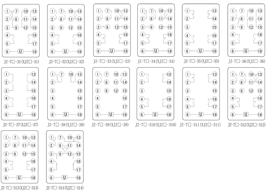 JZ-7J-37內部接線圖