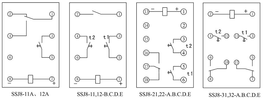 SSJ8-11D內部接線圖