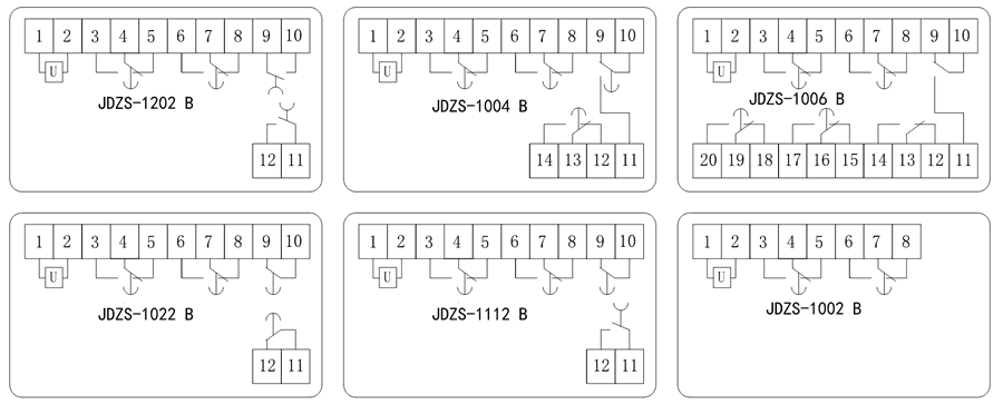 JDZS-1112B內部接線圖