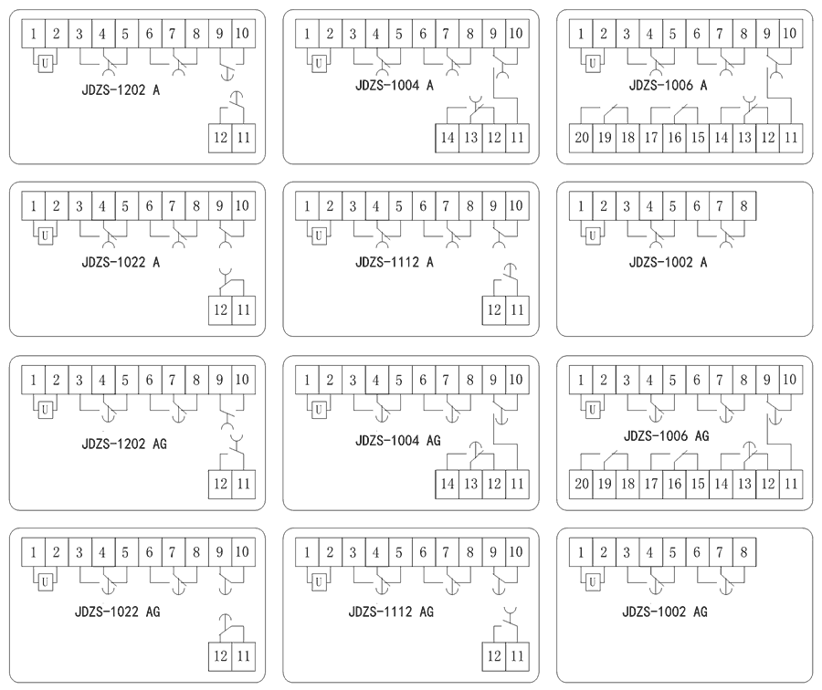 JDZS-1006AG內部接線圖