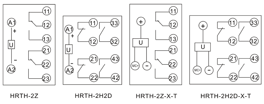 HRTH-J-2H2D內部接線圖