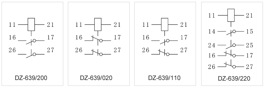 DZ-639/220內部接線圖