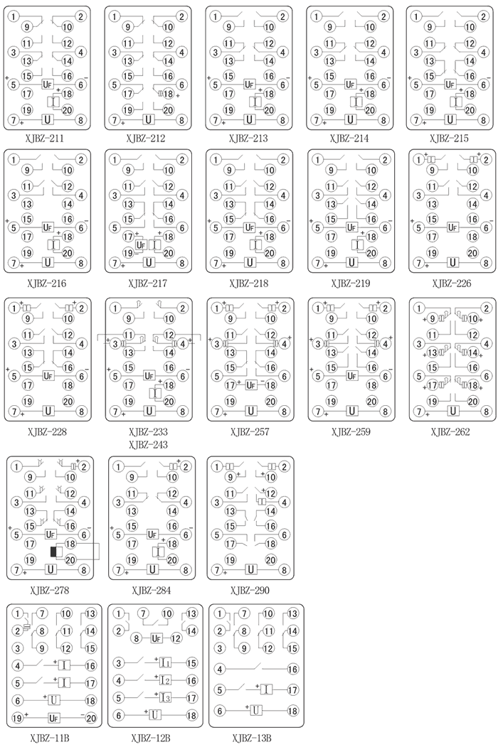 XJBZ-214內部接線圖