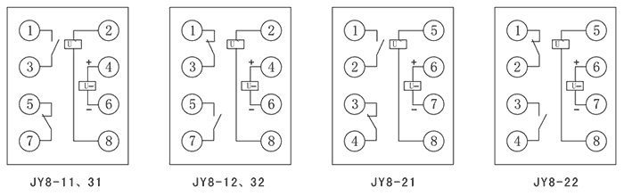 JY8-11C內部接線圖