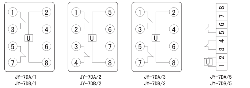 JY-7DA/3內部接線圖