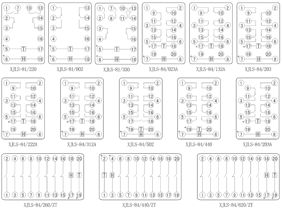 XJLS-84/203內部接線圖