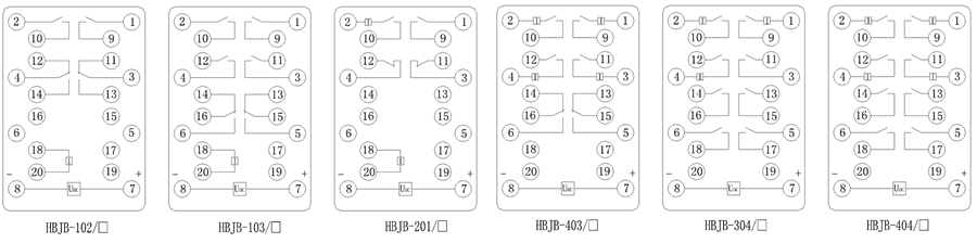 HBJB-103/2內部接線圖