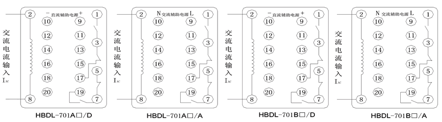 HBDL-701B2/D內部接線圖