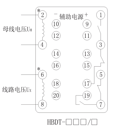 HBDT-23Q/4內部接線圖