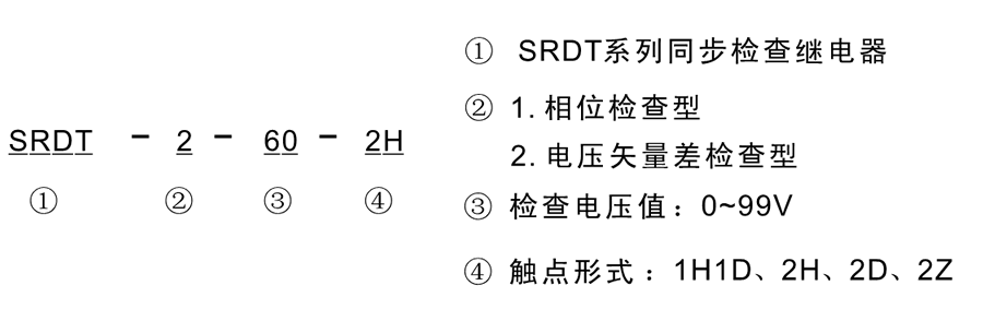 SRDT-1-60-2H選型說明